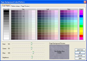 S10 WebAlbums: Color Palette